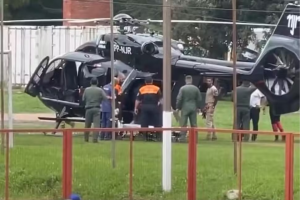 Helicóptero de Neymar é usado em resgate de mulher em estado grave no RS
