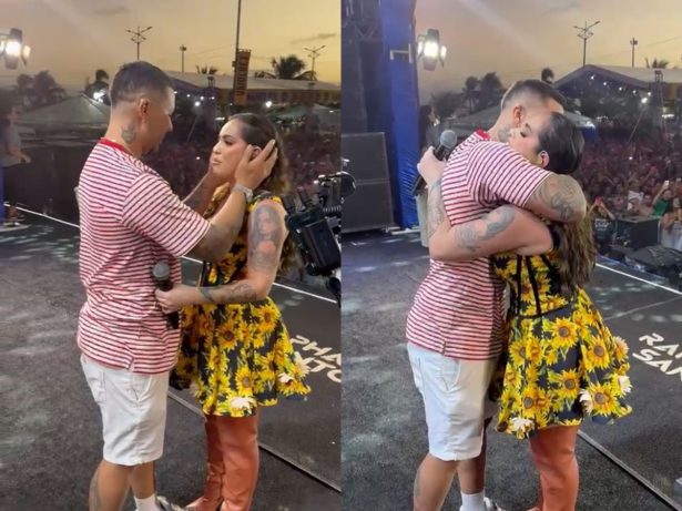 Carlinhos é homenageado por Raphaela Santos em show lotado em Maceió