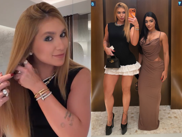 Após cancelar retorno ao Brasil, Virginia curte jantar especial com amiga em Dubai