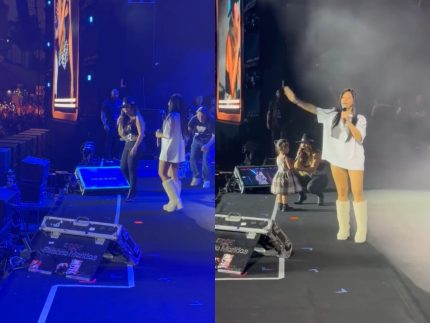 Simaria aparece de surpresa em show de Simone e canta com a irmã