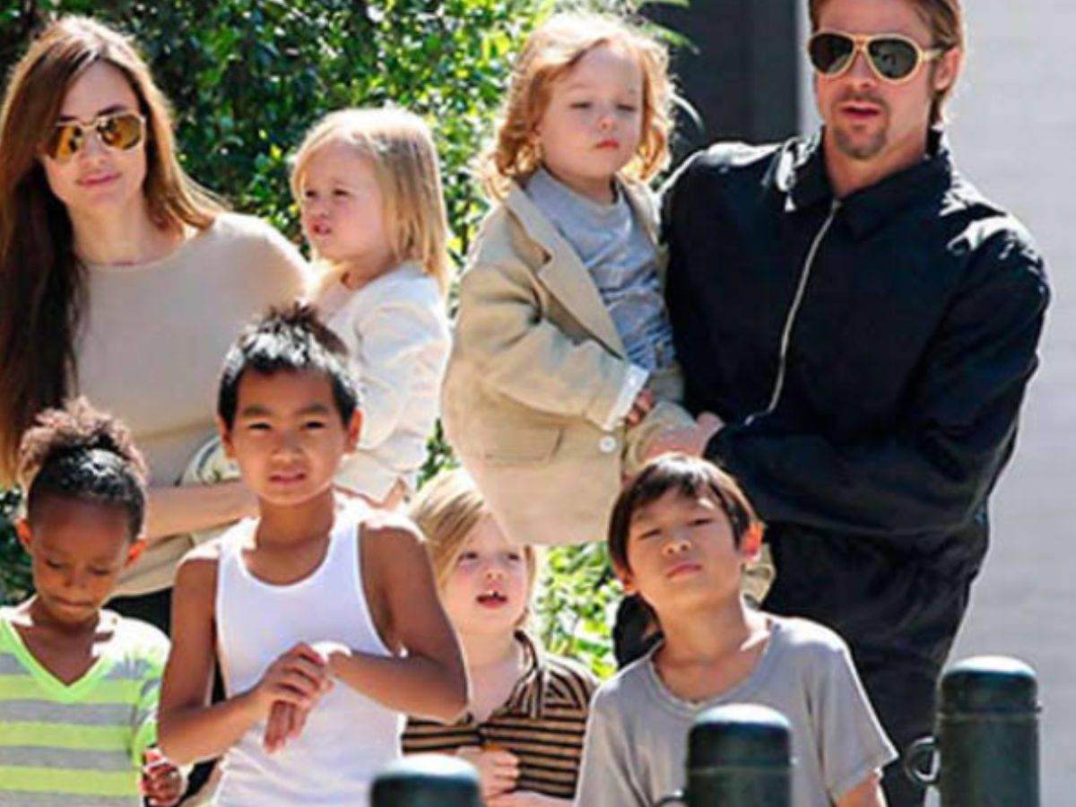 Angelina Jolie e Brad Pitt tiveram seis filhos (Reprodução)
