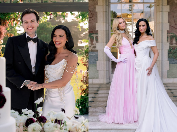 Dois vestidos, 135 convidados: confira fotos do casamento de Demi Lovato