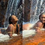 Após término com Arlindinho, Erika Januza curte dia em cachoeira em Goiás: “Eu precisava”