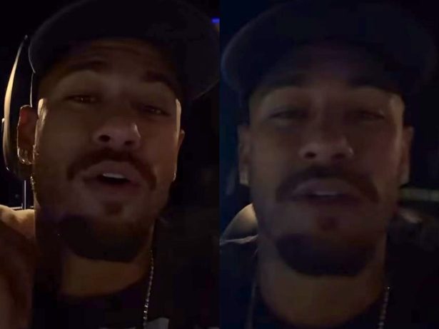 Neymar interrompe trajeto após pneu furar e brinca na web: “Houve um imprevisto”