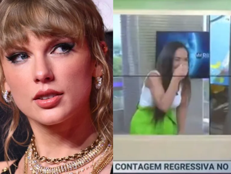 Fã de Taylor Swift chama repórter do SBT de “tio” e diz que é desempregada. Veja!