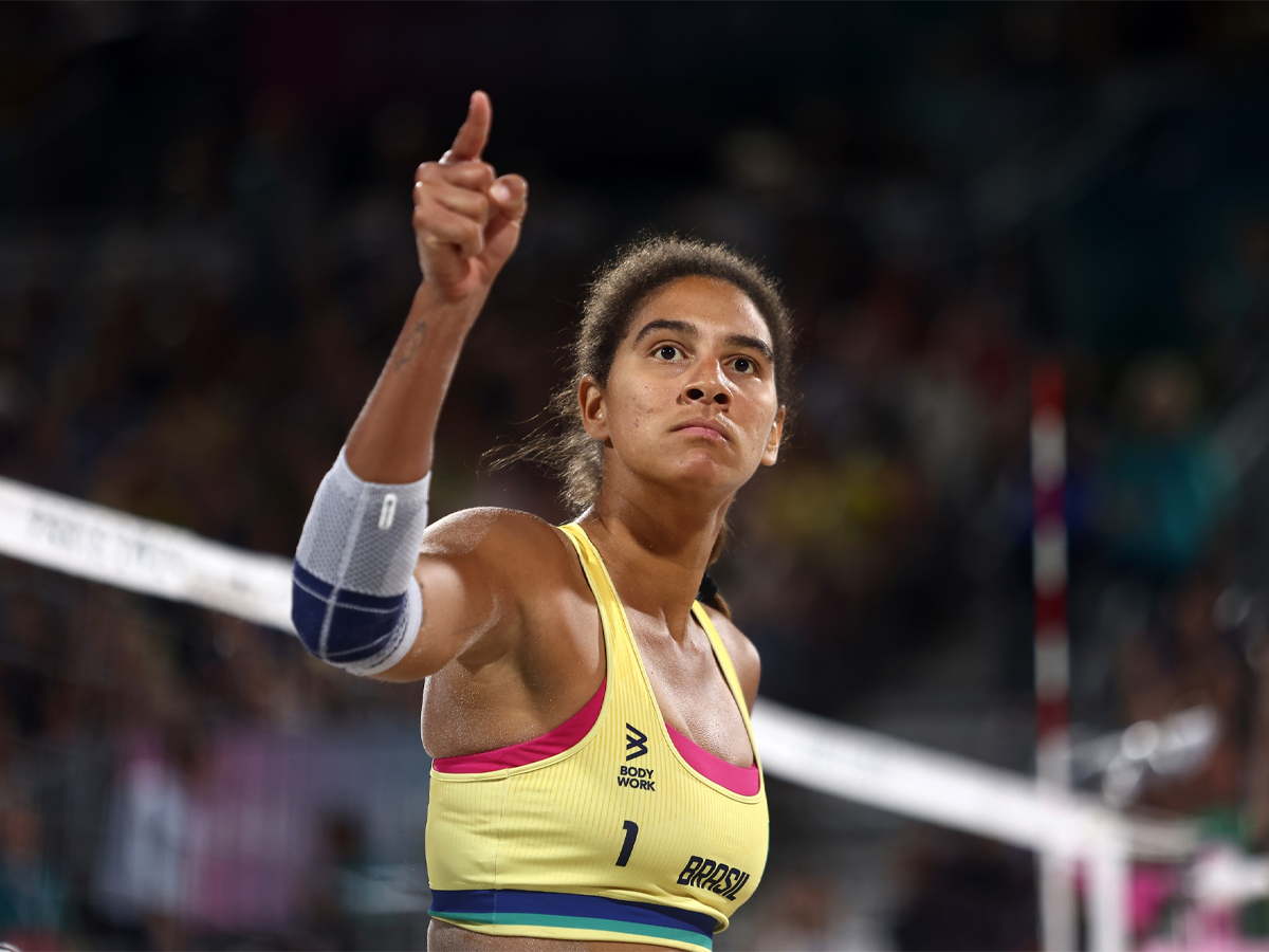 Duda e Ana Patrícia disputaram o ouro no vôlei de praia em Paris-2024 (Luiza Moraes/COB)