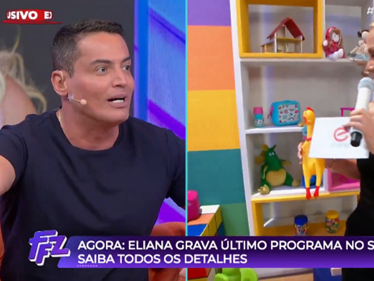 Leo Dias na apresentação do Fofocalizando (Reprodução: SBT)