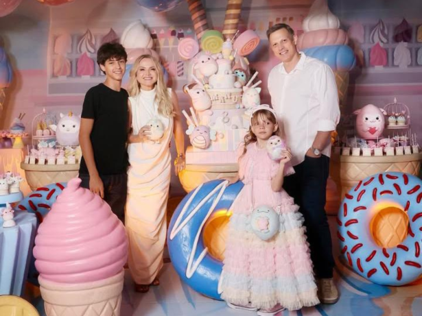 Eliana abre álbum da festa de aniversário de 8 anos da filha, Manuela, em SP