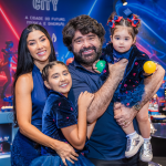 Festa de 12 anos da filha de Fabiano Menotti tem inspiração em cidade futurista e música