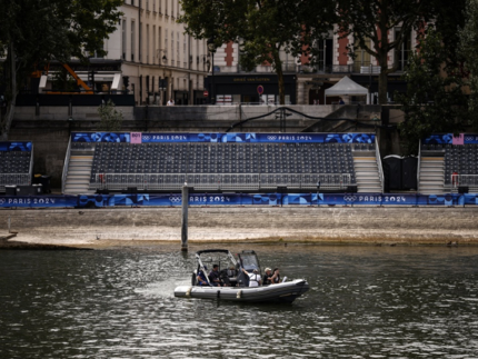 Chuva em Paris foi preocupação para a cerimônia de abertura das Olimpíadas no rio Sena (Reprodução)