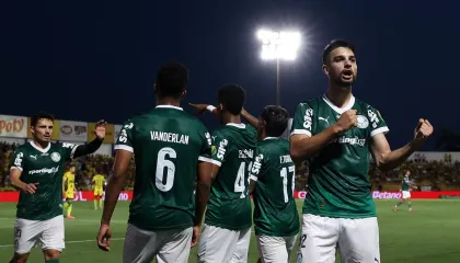 Flaco Lopez fez um dos gols da vitória do Palmeiras / Reprodução