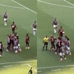 Fla X Flu: Marcação de falta provoca confusão entre jogadores no Maracanã