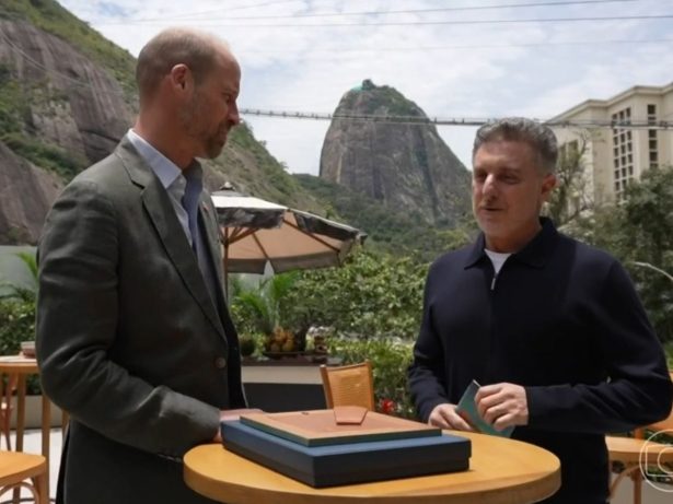Príncipe William elogia o Brasil em entrevista a Luciano Huck: “É tudo o que as pessoas dizem”