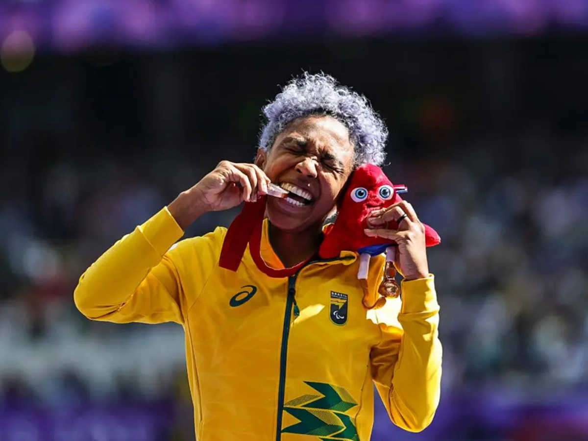 Keyla Barros levou o bronze no atletismo (Alessandra Cabral/CPB)