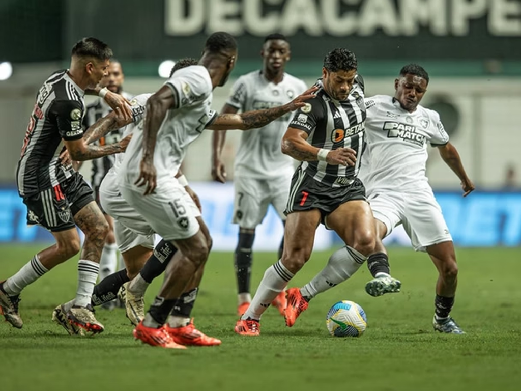 Em campo, Atlético-MG e Botafogo empataram em 0 a 0 pela 34ª rodada do Brasileirão (Pedro Souza/Atlético-MG)