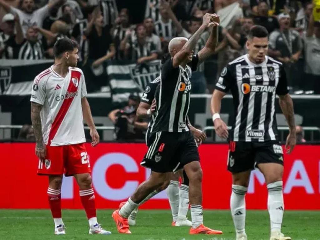 Atlético-MG atropelou o River Plate por 3 a 0 na primeira partida da semifinal da Libertadores (AGIF)