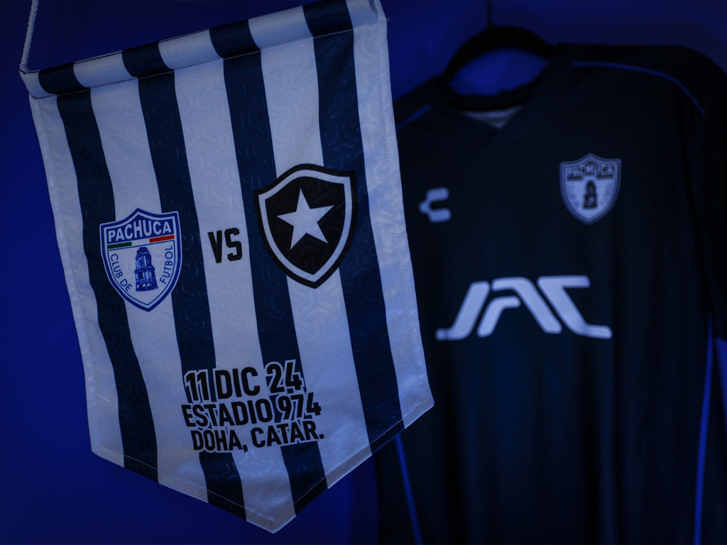 O Botafogo perdeu por 3 a 0 para o Pachuca e foi eliminado do Intercontinental (Divulgação/Pachuca)