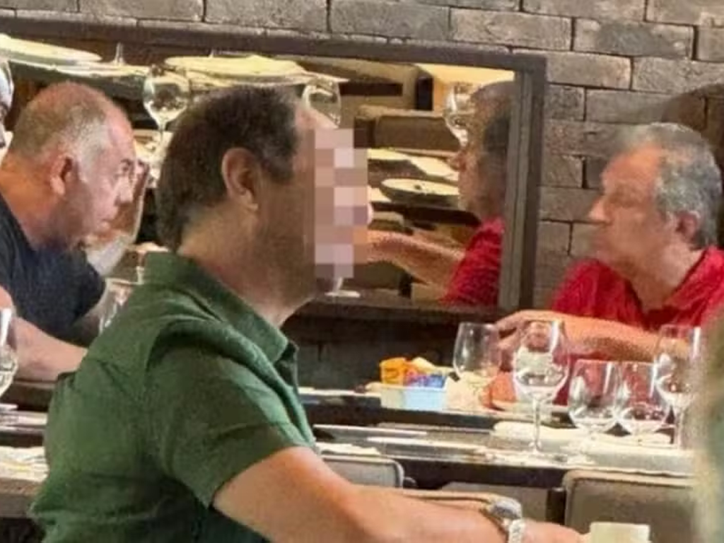 Marcos Braz foi flagrado almoçando com BAP um dia após eleição do novo presidente (Reprodução)