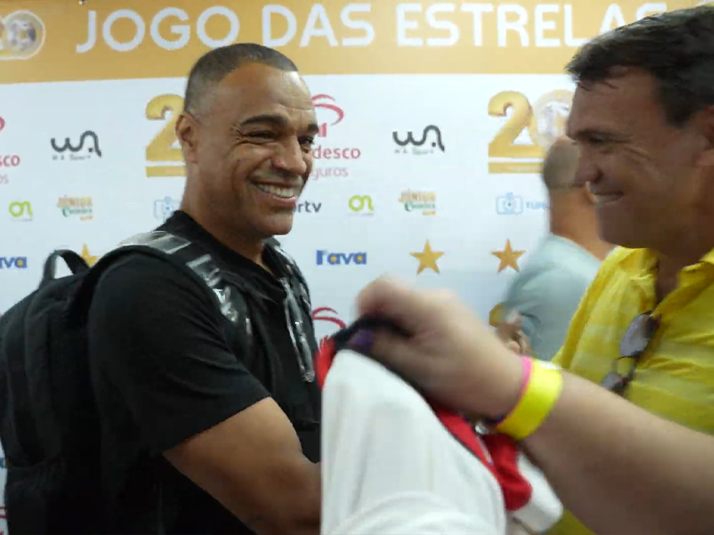 Denílson reencontrou amigos no Jogo das Estrelas e comentou sobre seu futuro na comunicação (Reprodução)