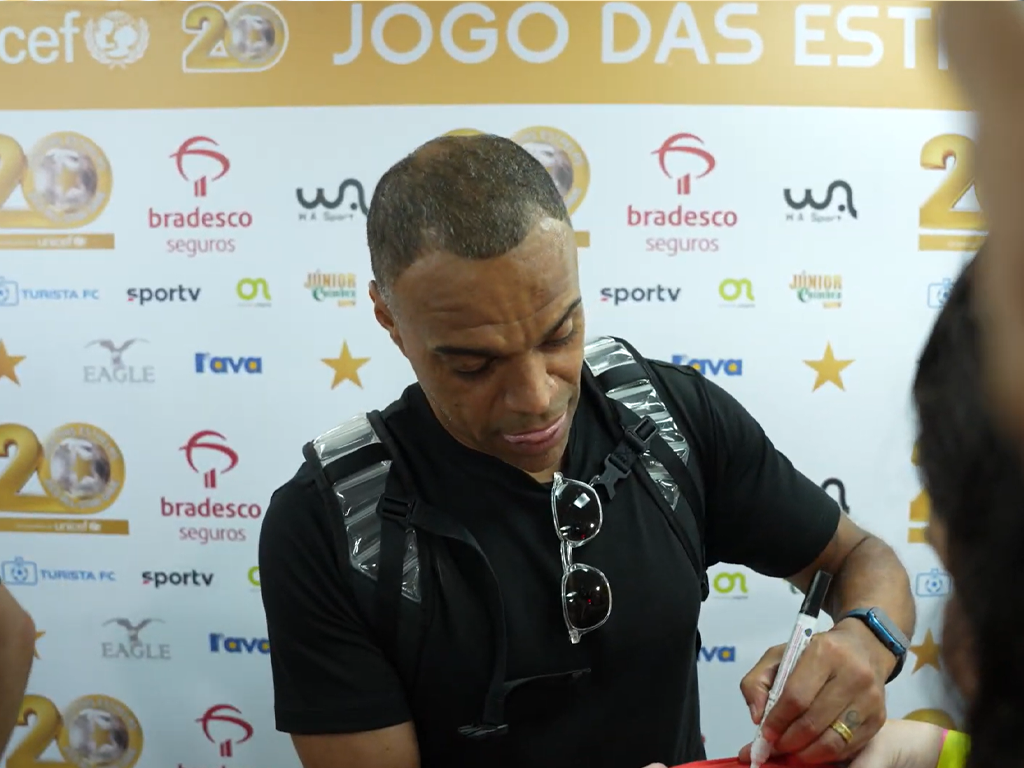 Denílson reencontrou amigos no Jogo das Estrelas e comentou sobre seu futuro na comunicação (Reprodução)