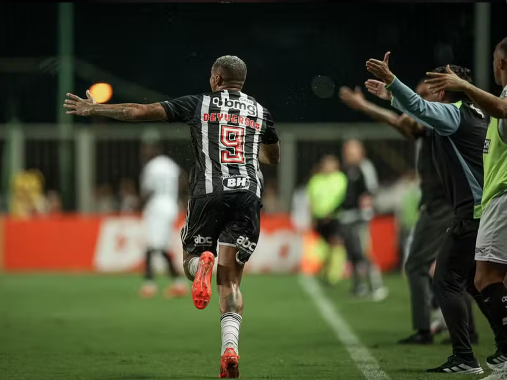 Deyverson em empate do Atlético-MG com o Botafogo, pelo Brasileirão (Pedro Souza/Atlético-MG)