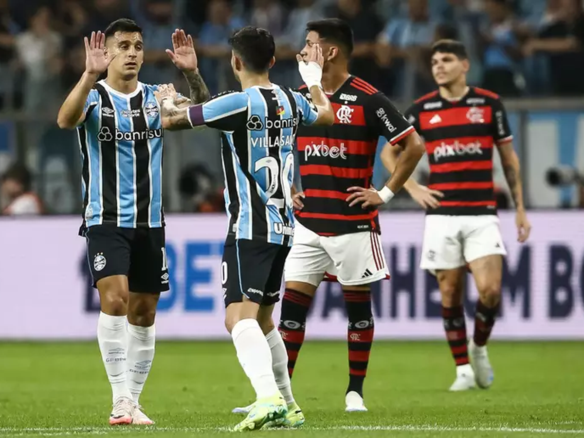 Grêmio venceu o Flamengo por 3 a 2 pelo Brasileirão (Reprodução)