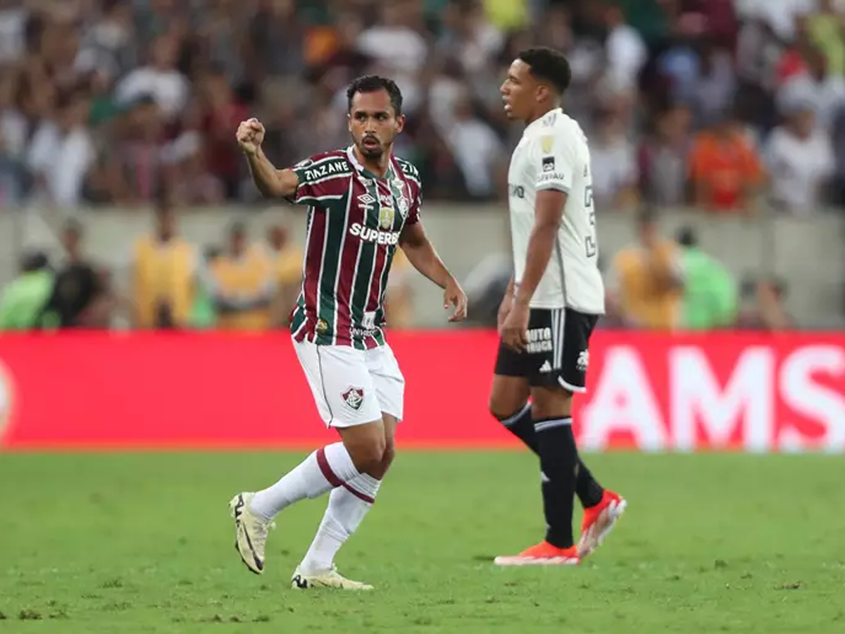 Lima marcou o gol da vitória do Fluminense sobre o Atlético-MG, por 1 a 0 (Reprodução)