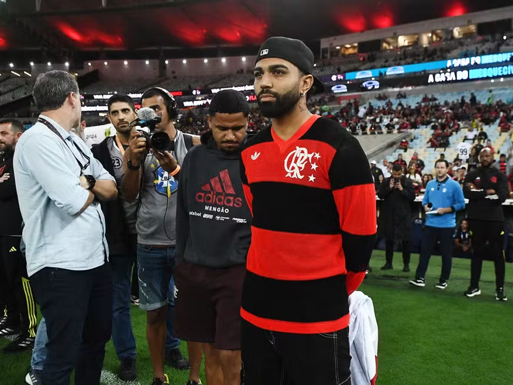 Gabigol teve dia de torcedor no Maracanã, após ser afastado de partida do Galo (Alexandre Durão)