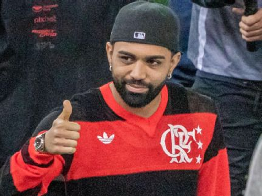 Gabigol teve dia de torcedor no Maracanã, após ser afastado de partida do Galo (Reprodução)