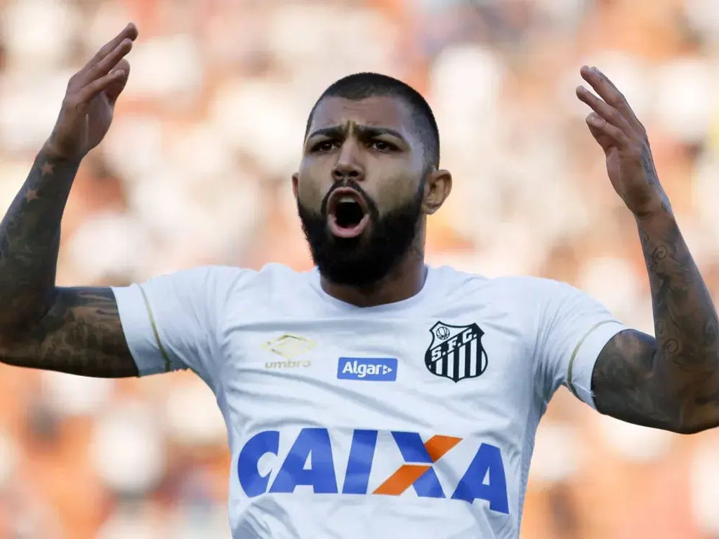 Gabigol no Santos (Reprodução)