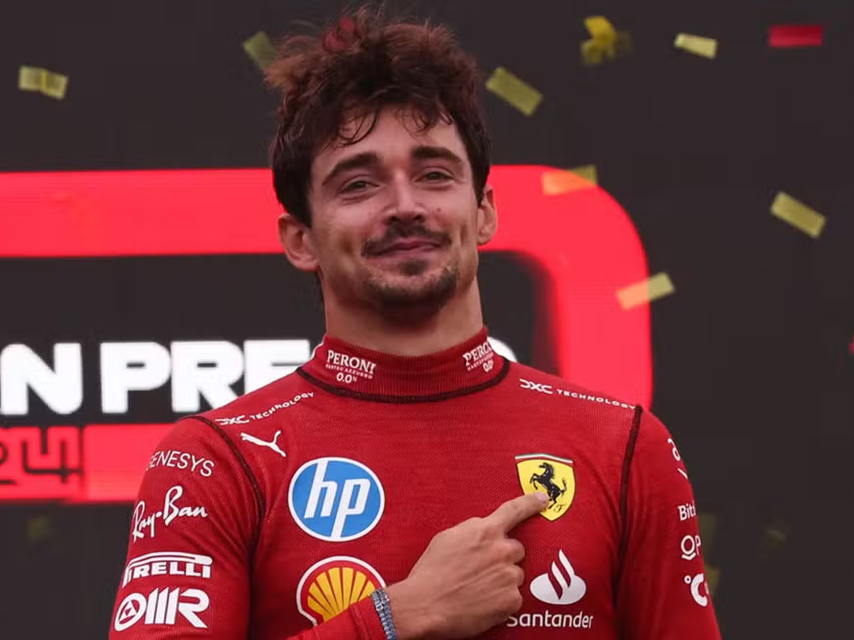 Leclerc, da Ferrari, venceu o GP da Itália, em Monza (Getty Images via F1)