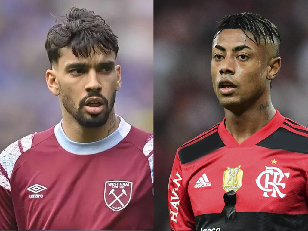 Reprodução/Instagram: Lucas Paqueta e Bruno Henrique