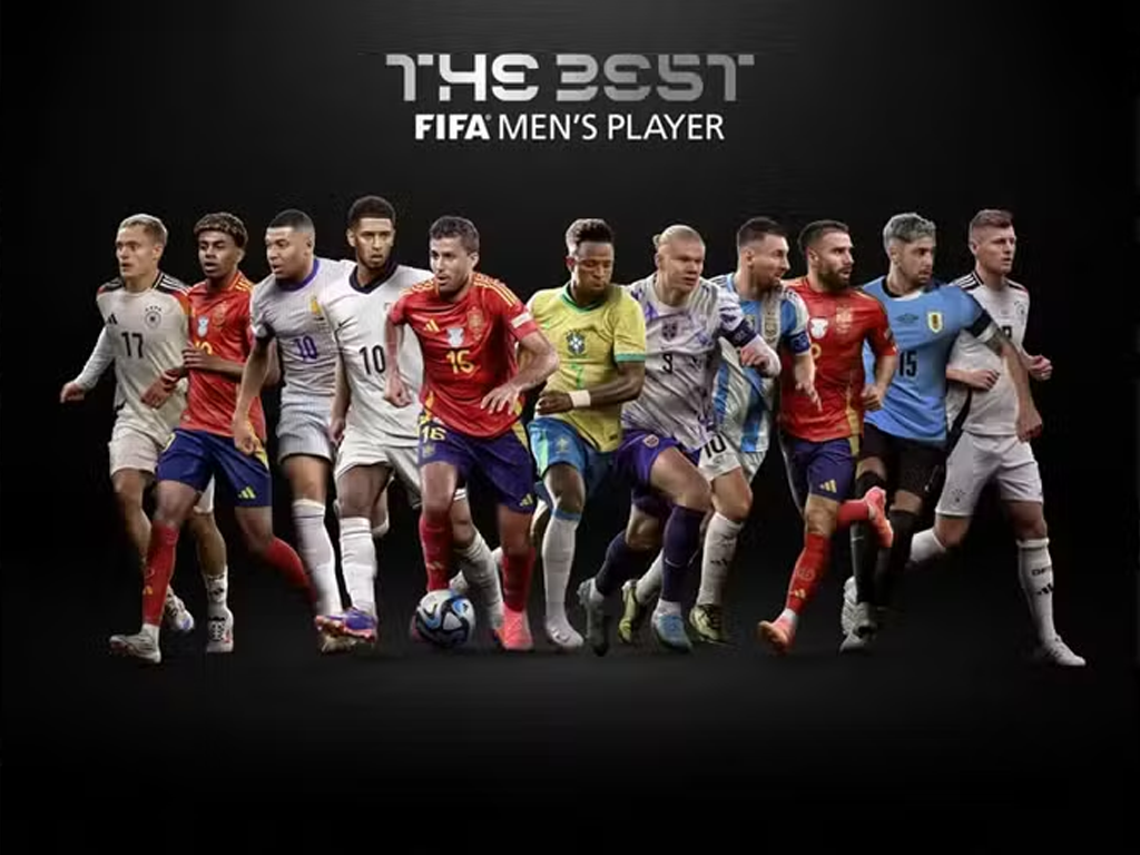 Lista com 11 jogadores que irão concorrer ao prêmio de melhor do mundo da FIFA (Divulgação)