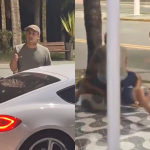 Motorista de Porsche acusado de agredir idoso em Praia Grande segue foragido