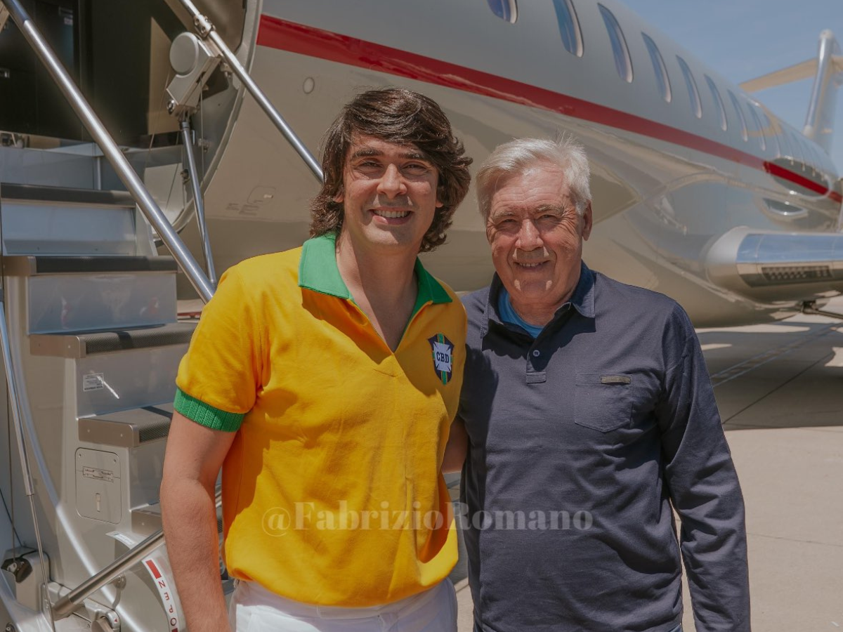 Diego Fernandes e Carlo Ancelotti / Foto: Reprodução (Fabrizio Romano)