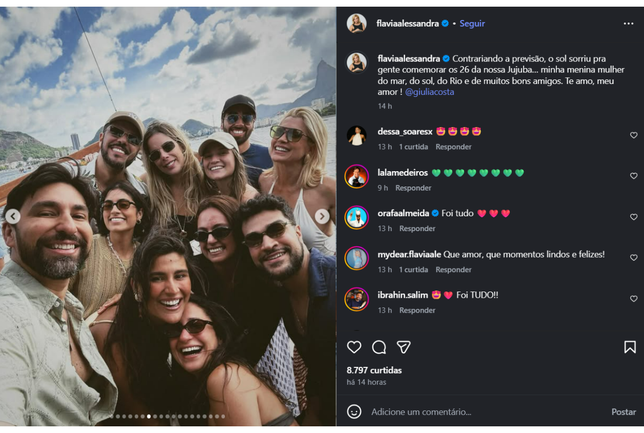 Reprodução Instagram Flávia Alessandra