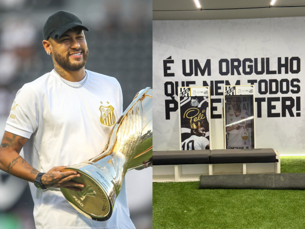 Armário de Neymar na Vila Belmiro irá a leilão em festa beneficente do craque