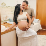 Ary Mirelle e João Gomes fazem ensaio fotográfico no quarto de Joaquim; veja álbum