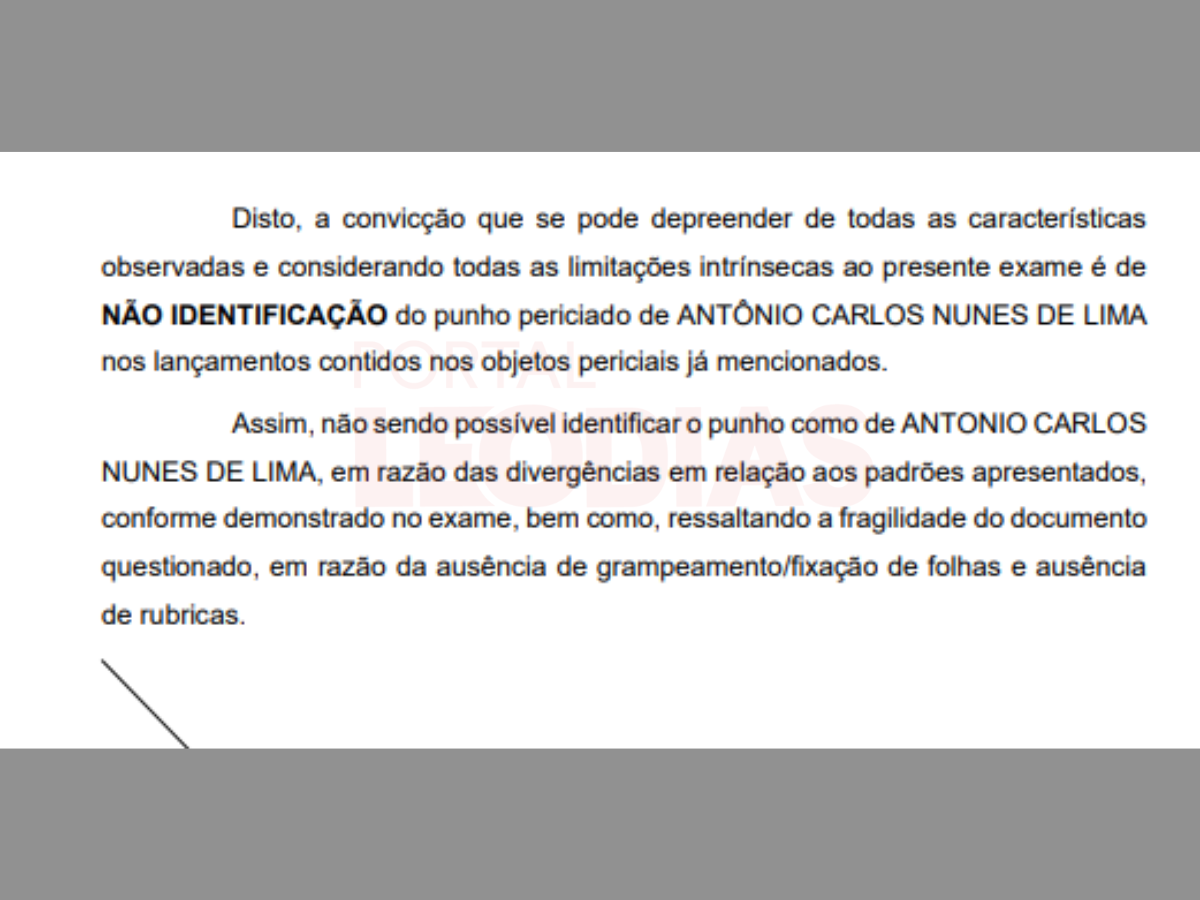 foto assinatura falsa coronel nunes 7 2025