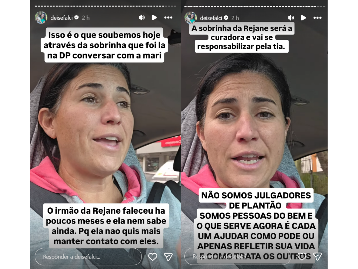 Reprodução Instagram Deise Falci/montagem 