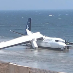 Avião faz pouso de emergência em praia de Somália e não deixa feridos