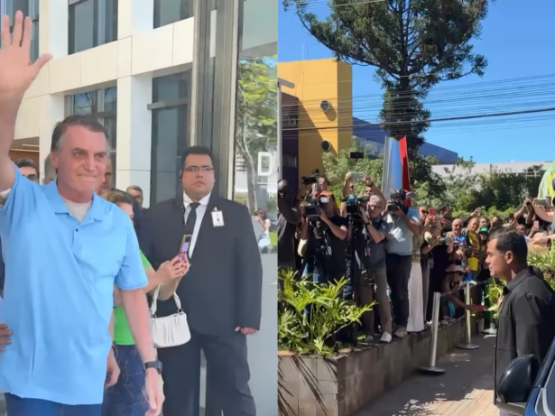 Bolsonaro tem alta hospitalar e é ovacionado na saída do hospital de Brasília
