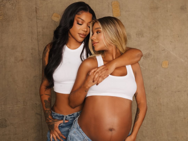 Zuri, filha de Ludmilla e Brunna, nasce nos Estados Unidos
