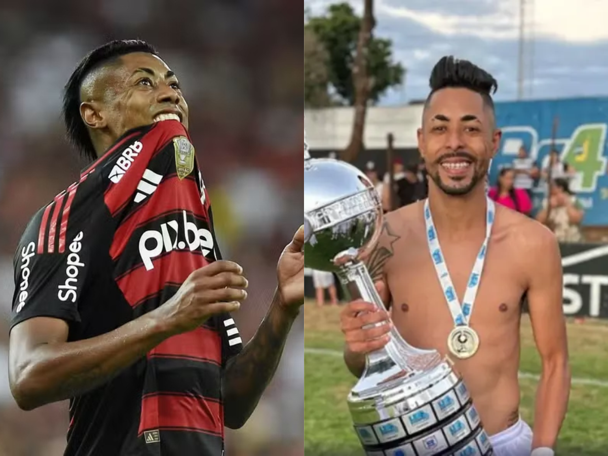 Bruno Henrique e Wander Júnior, seu irmão / Reprodução