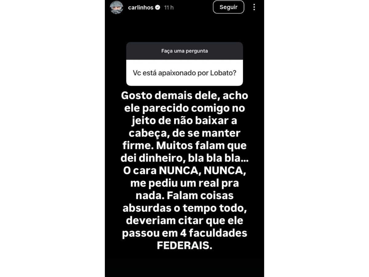 Reprodução Instagram Carlinhos Maia Reprodução Instagram Carlinhos Maia