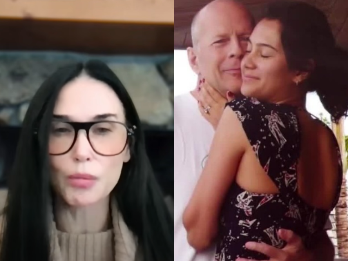 Reprodução YouTube Oprah e Instagram emmahemingwillis/ montagem Reprodução YouTube Oprah e Instagram emmahemingwillis/ montagem