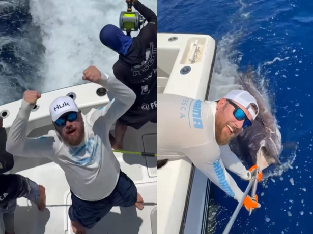 Dia histórico: Zé Neto pesca maior peixe de sua vida, de quase 300kg, na Bahia