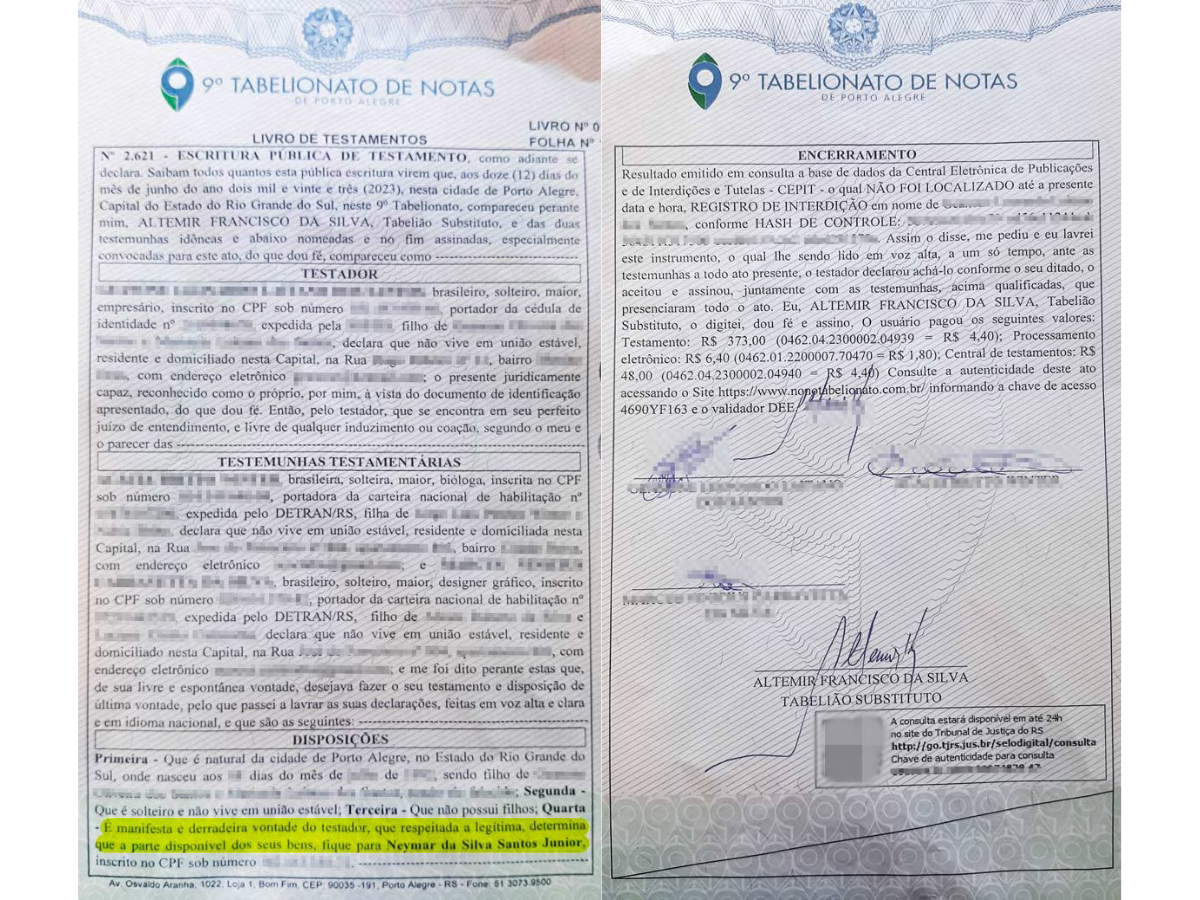 Empresário decide deixar herança para Neymar - Foto: Reprodução/ Metrópoles