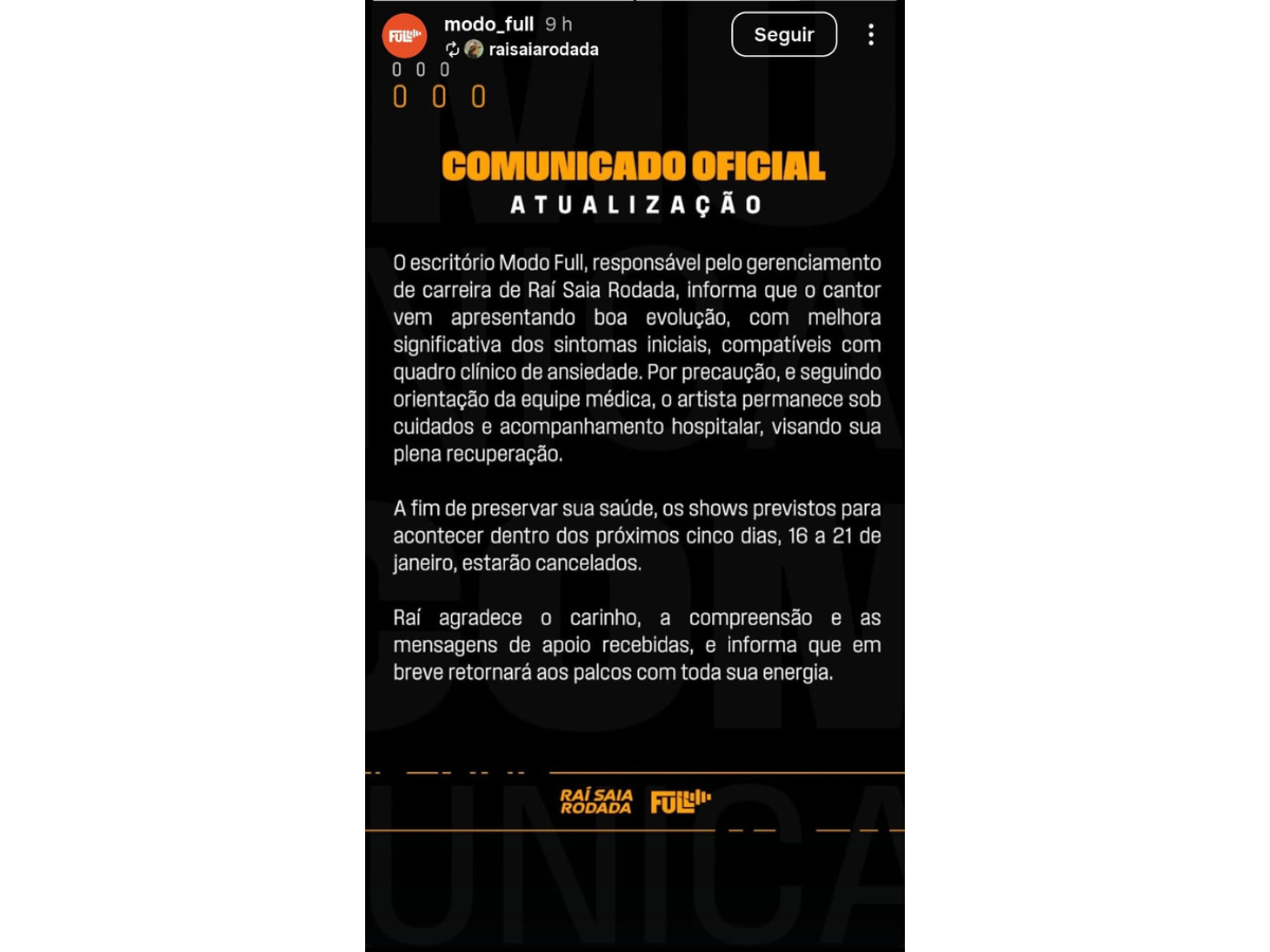 Reprodução Instagram  Modo Full