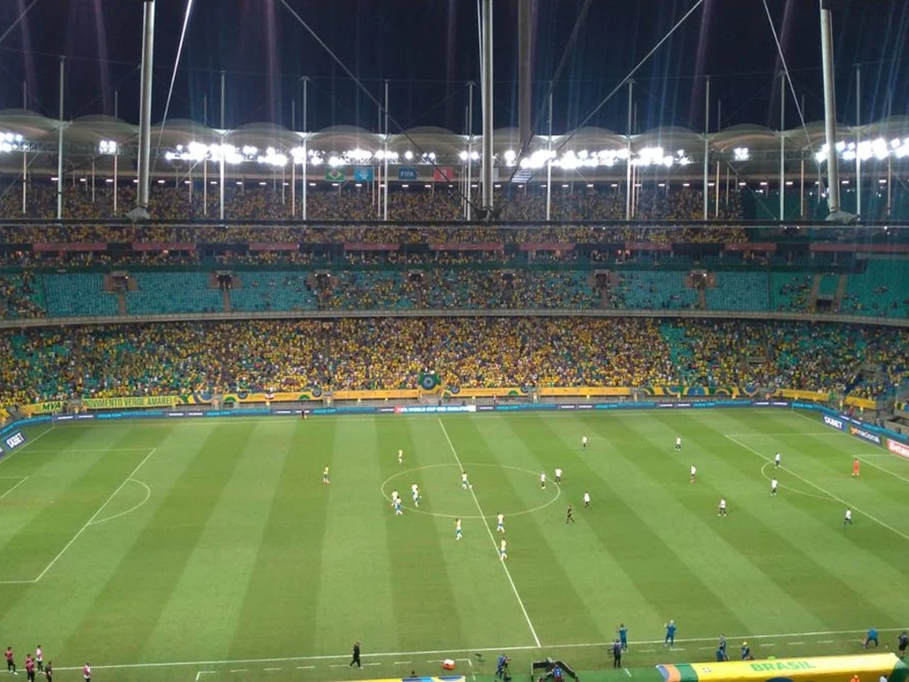 Fonte Nova não lotou para jogo da seleção brasileira (Gabriel Rodrigues/Correio)